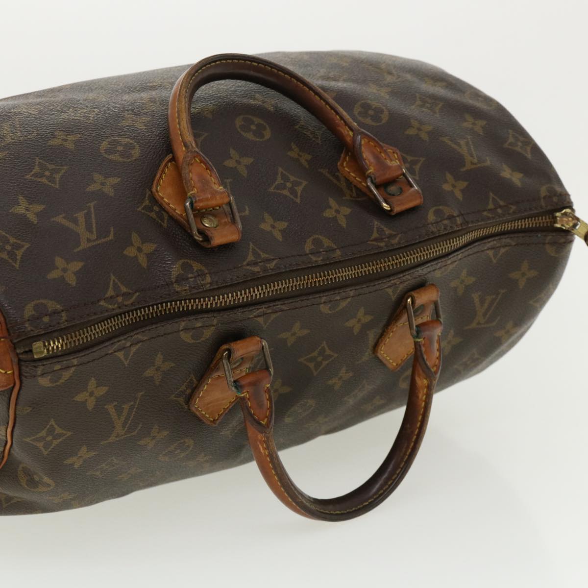 LOUIS VUITTON Monogram Speedy 35 Hand Bag M41524 LV Auth 36116