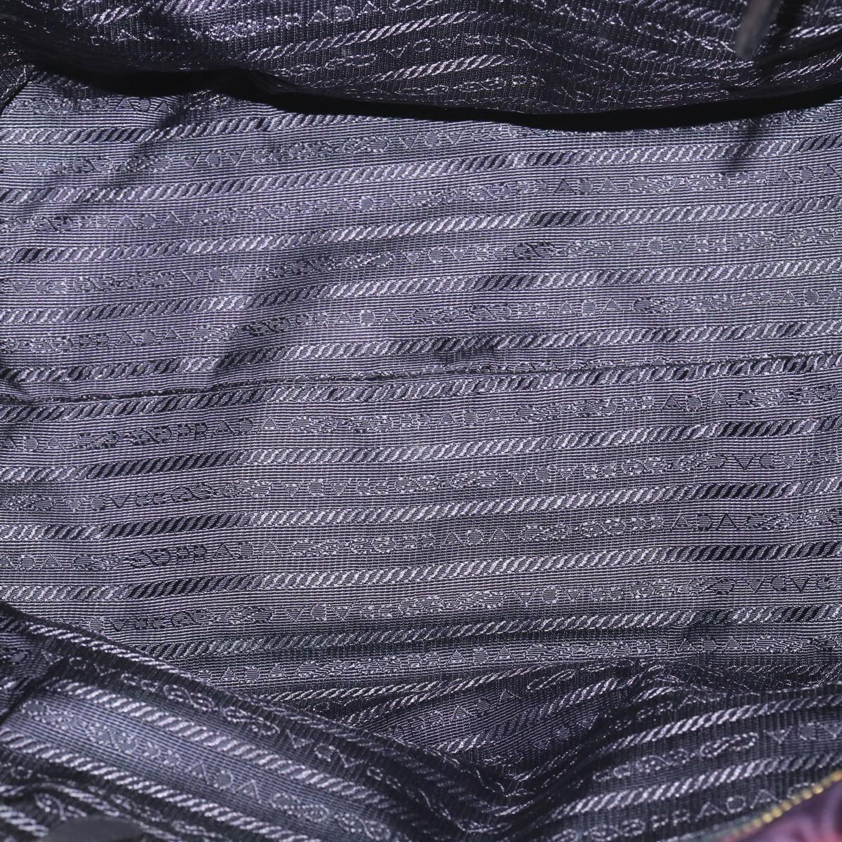 PRADA Hand Bag Nylon 2way Purple Auth 36137