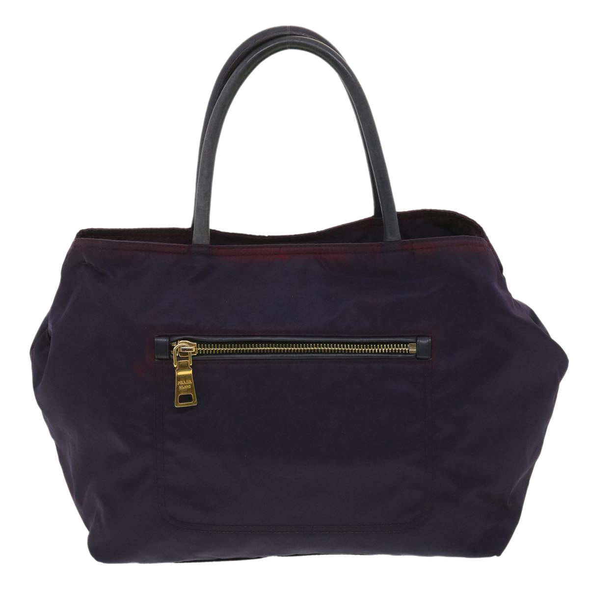 PRADA Hand Bag Nylon 2way Purple Auth 36137 - 0