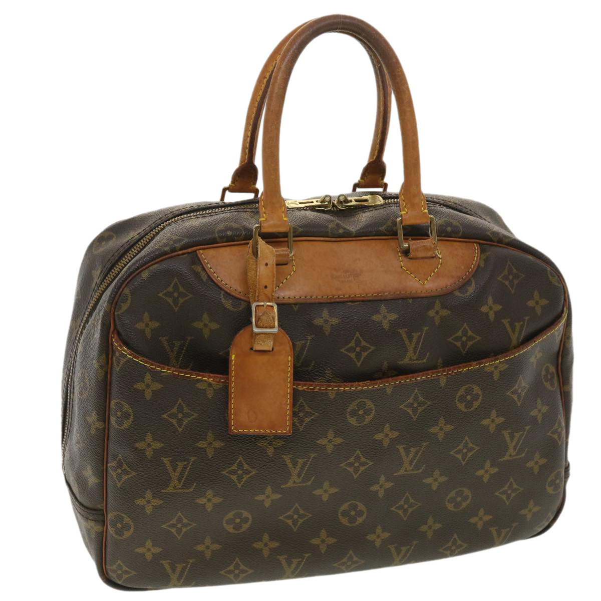 LOUIS VUITTON Monogram Deauville Hand Bag M47270 LV Auth 36141