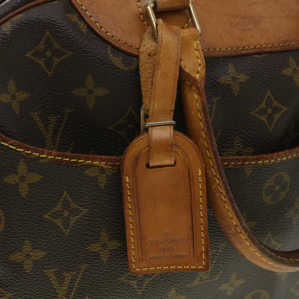 LOUIS VUITTON Monogram Deauville Hand Bag M47270 LV Auth 36141