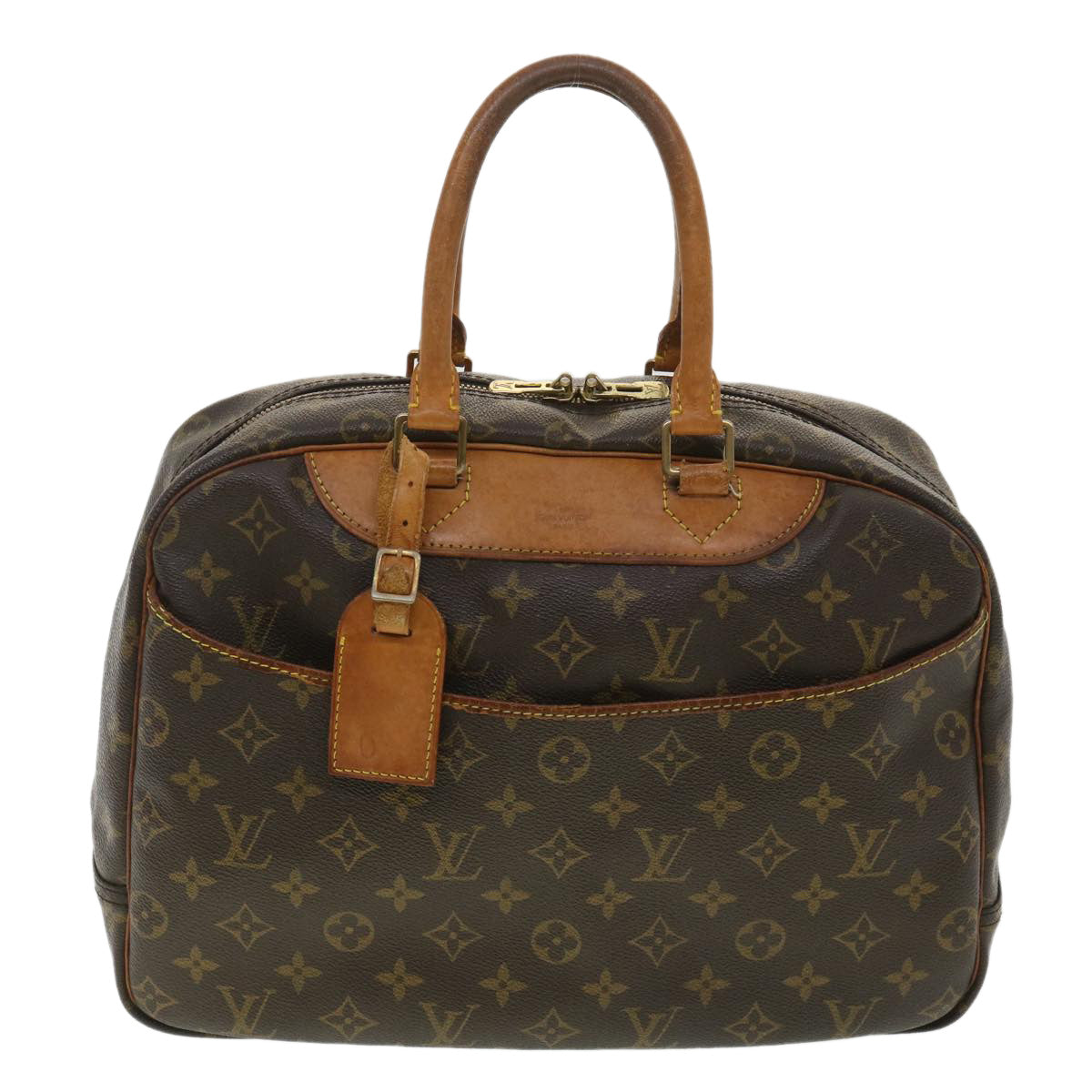 LOUIS VUITTON Monogram Deauville Hand Bag M47270 LV Auth 36141