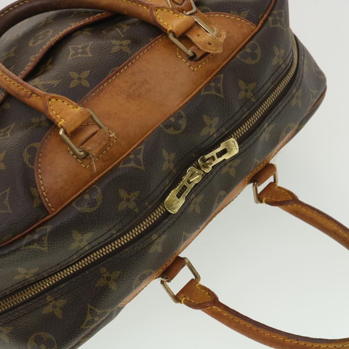 LOUIS VUITTON Monogram Deauville Hand Bag M47270 LV Auth 36141