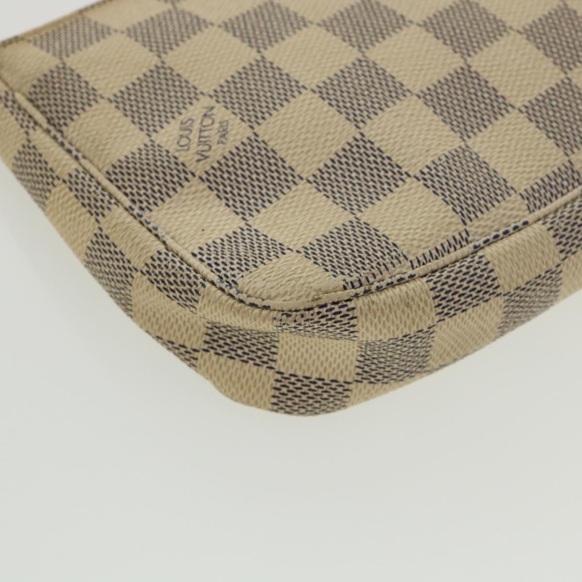 LOUIS VUITTON Damier Azur Pochette Accessoires Pouch N51986 LV Auth 36144