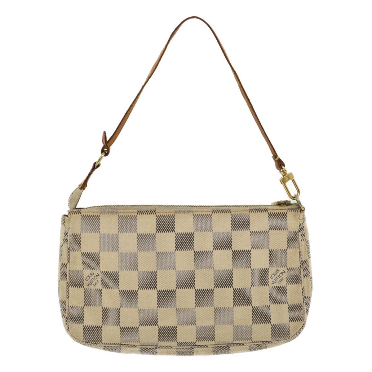 LOUIS VUITTON Damier Azur Pochette Accessoires Pouch N51986 LV Auth 36144