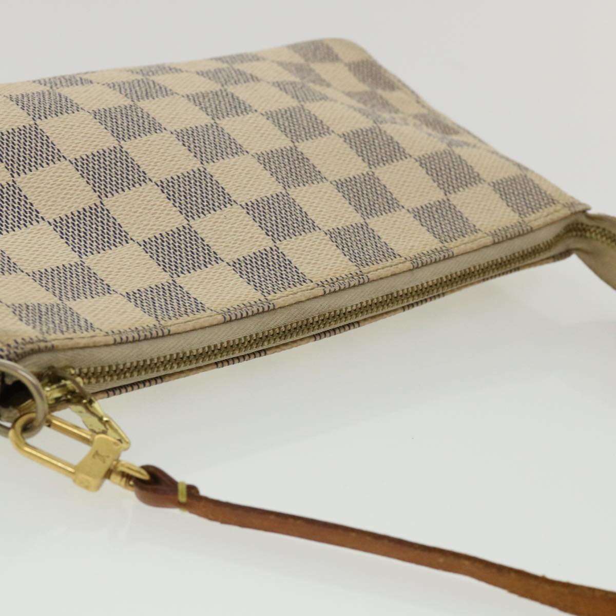 LOUIS VUITTON Damier Azur Pochette Accessoires Pouch N51986 LV Auth 36144