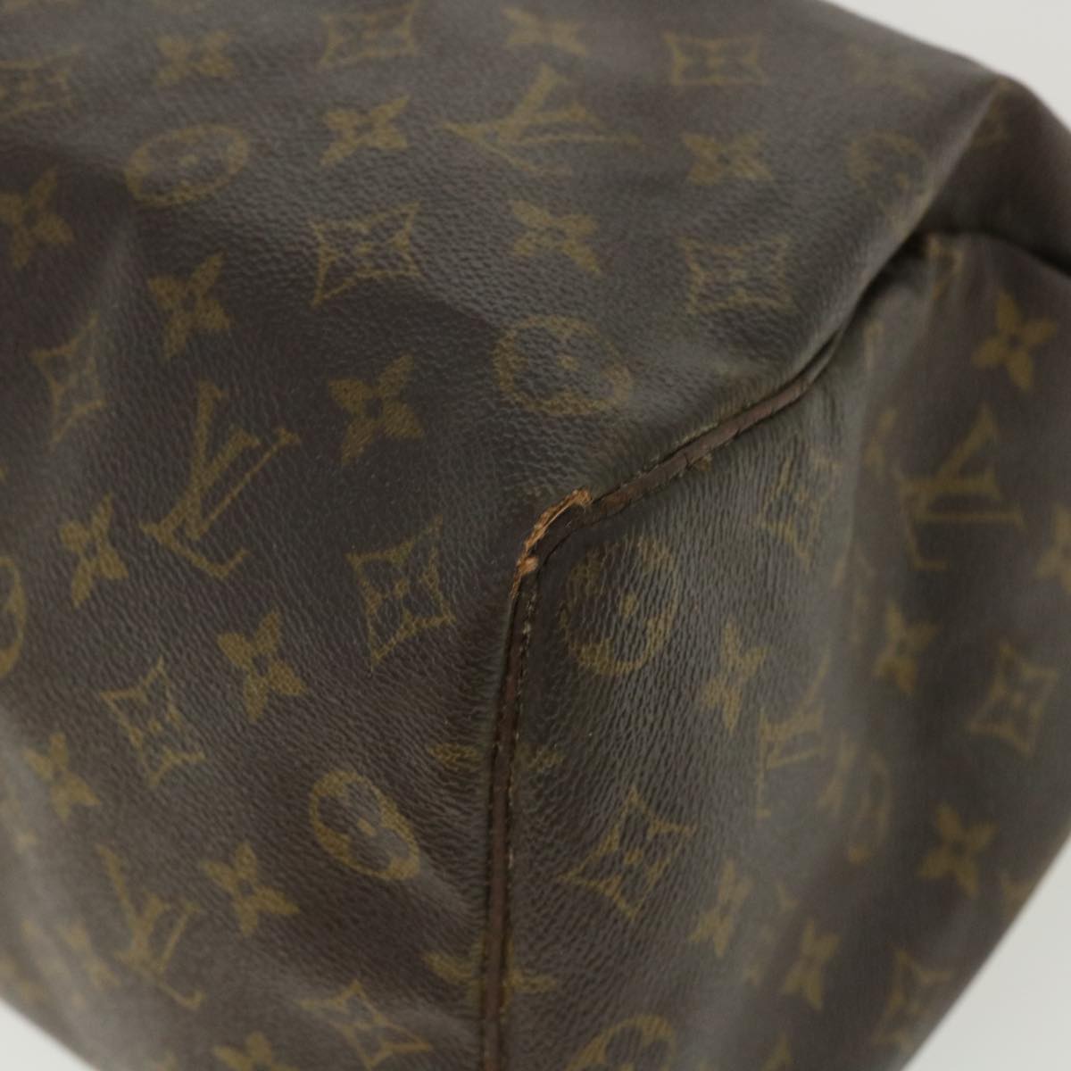 LOUIS VUITTON Monogram Speedy 35 Hand Bag M41524 LV Auth 36186