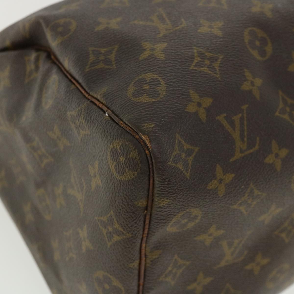 LOUIS VUITTON Monogram Speedy 35 Hand Bag M41524 LV Auth 36186