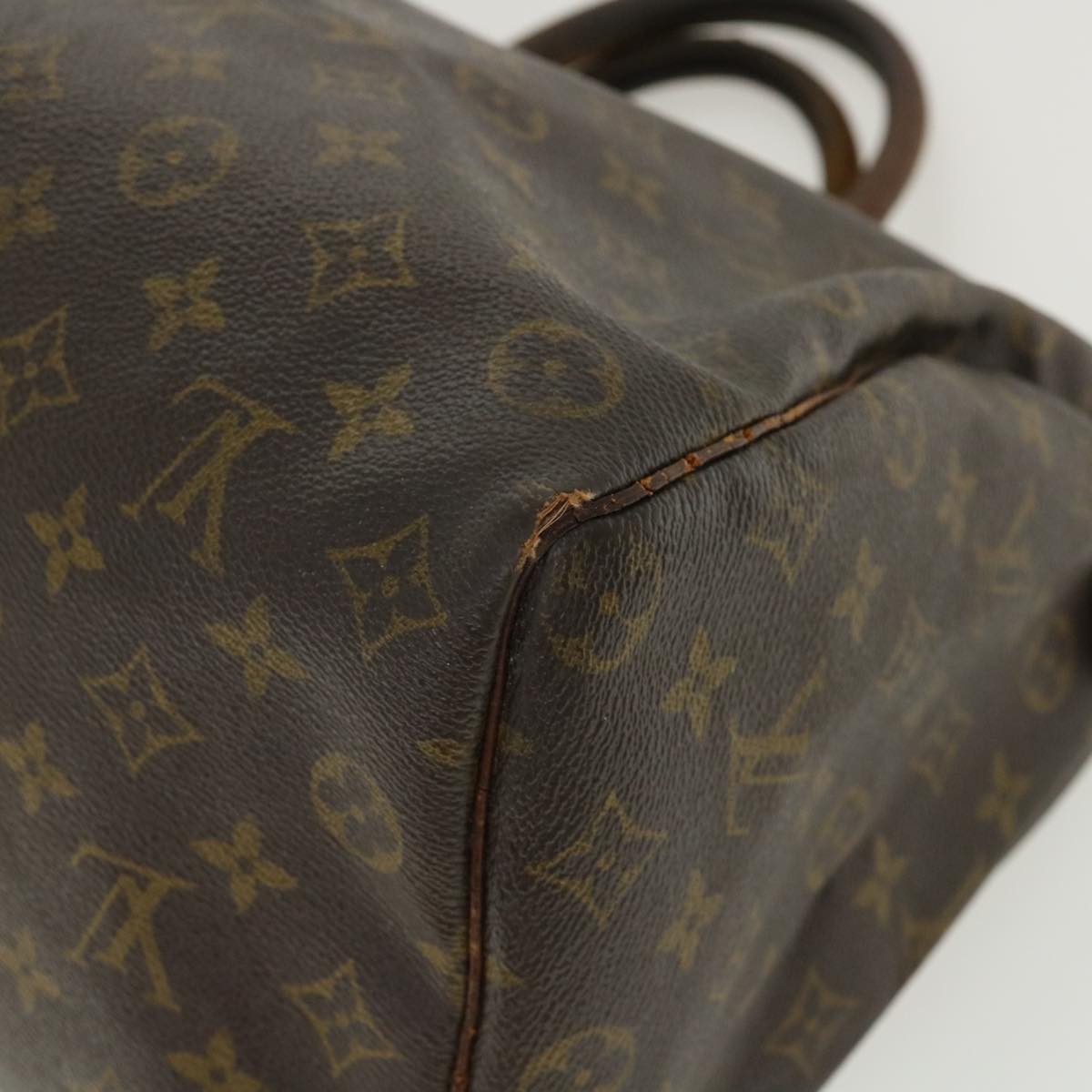 LOUIS VUITTON Monogram Speedy 35 Hand Bag M41524 LV Auth 36186