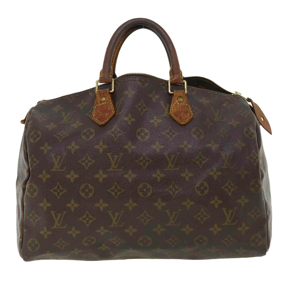 LOUIS VUITTON Monogram Speedy 35 Hand Bag M41524 LV Auth 36186