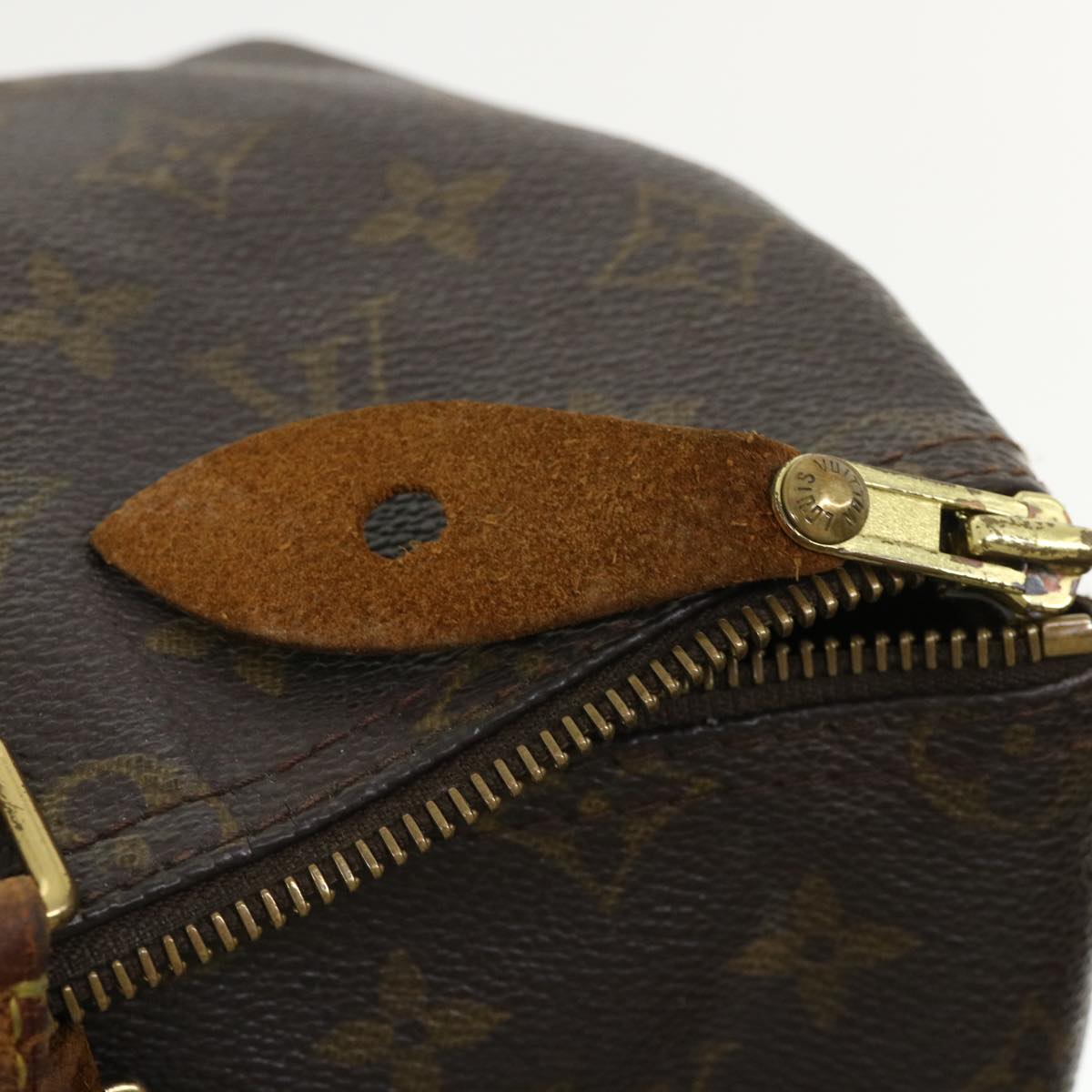 LOUIS VUITTON Monogram Speedy 35 Hand Bag M41524 LV Auth 36186