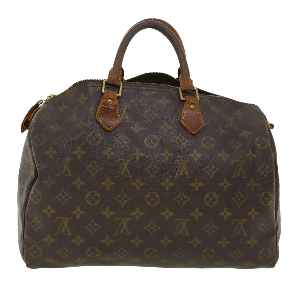 LOUIS VUITTON Monogram Speedy 35 Hand Bag M41524 LV Auth 36186