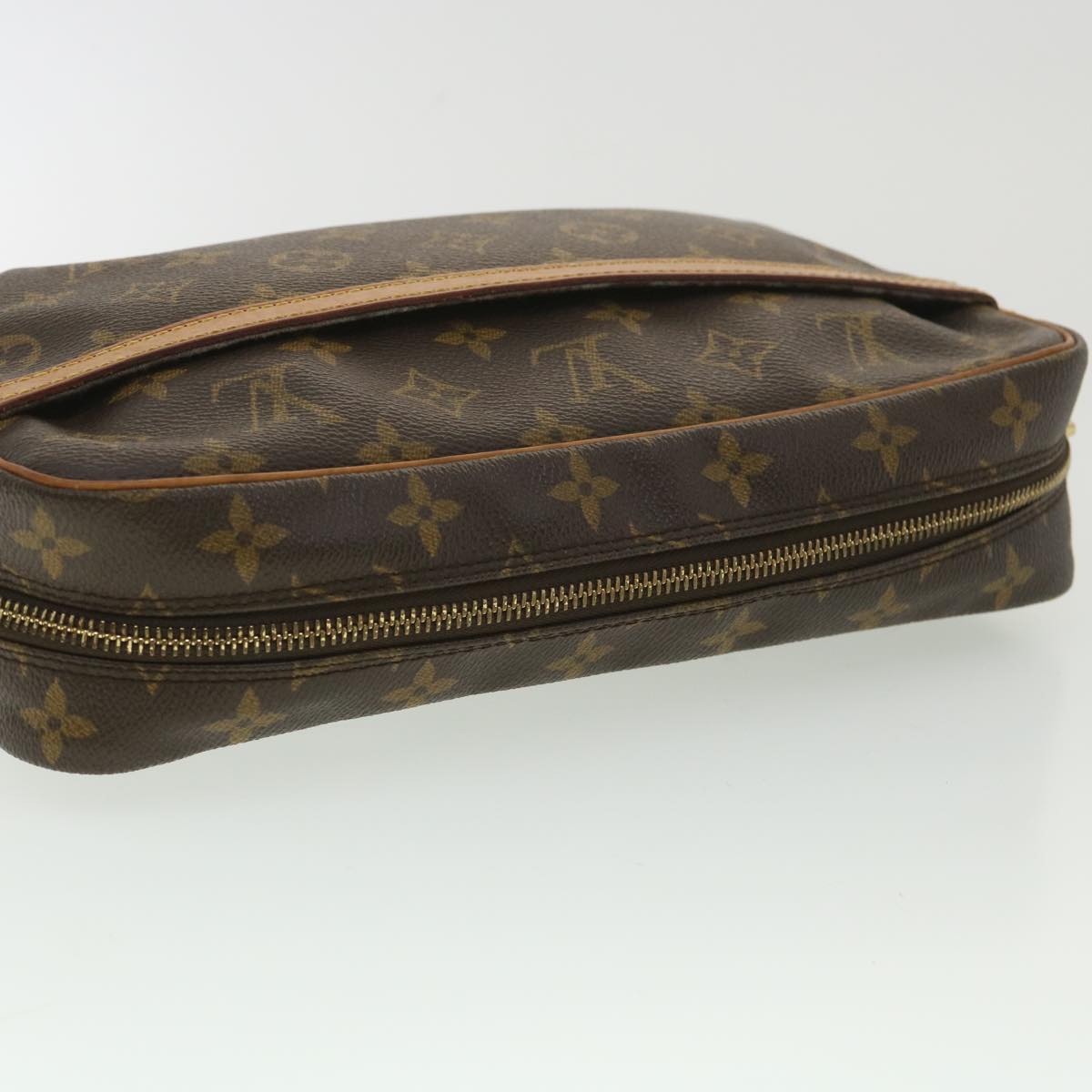 LOUIS VUITTON Monogram Compiegne 28 Clutch Bag M51845 LV Auth 36308