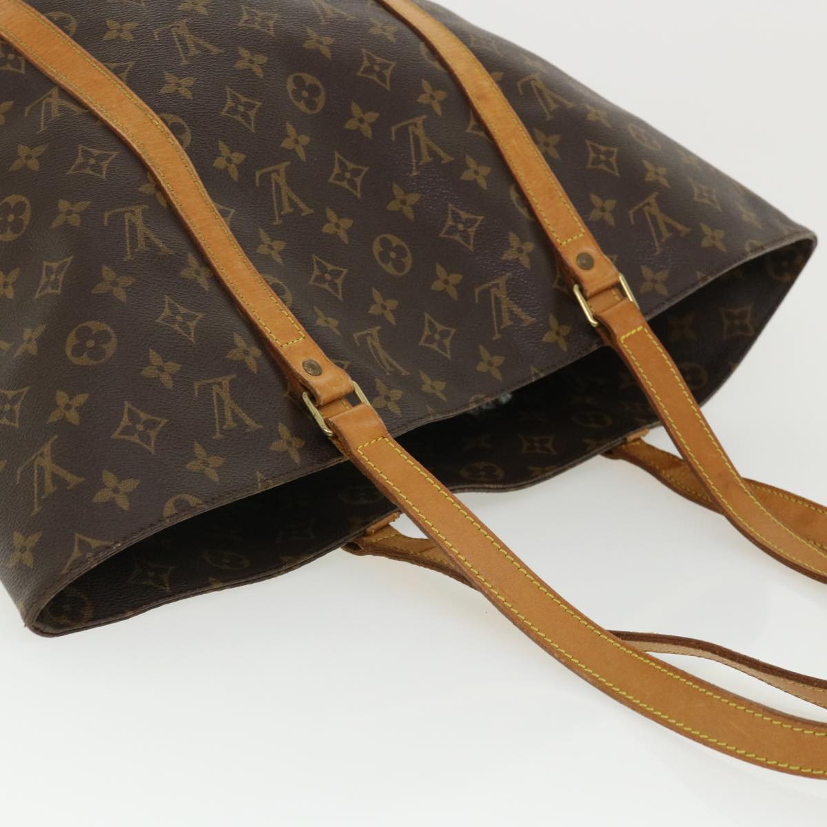 LOUIS VUITTON Monogram Sac Shopping Tote Bag M51108 LV Auth 36323