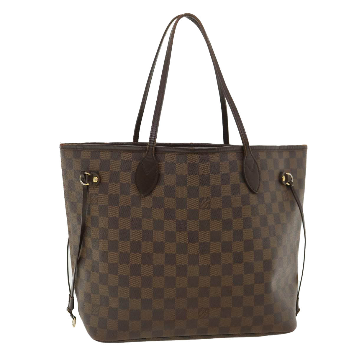 LOUIS VUITTON Damier Ebene Neverfull MM Tote Bag N51105 LV Auth 36326