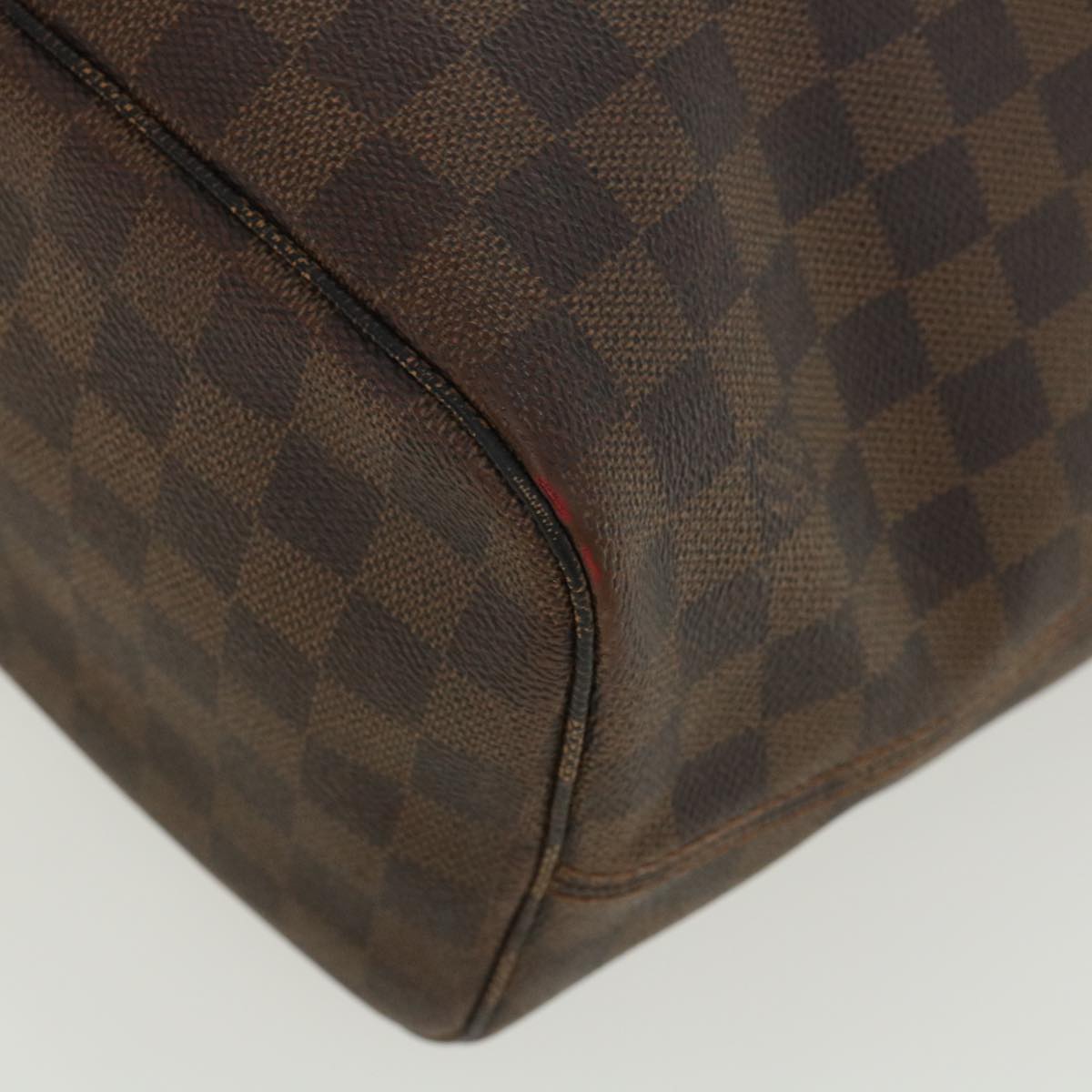 LOUIS VUITTON Damier Ebene Neverfull MM Tote Bag N51105 LV Auth 36326