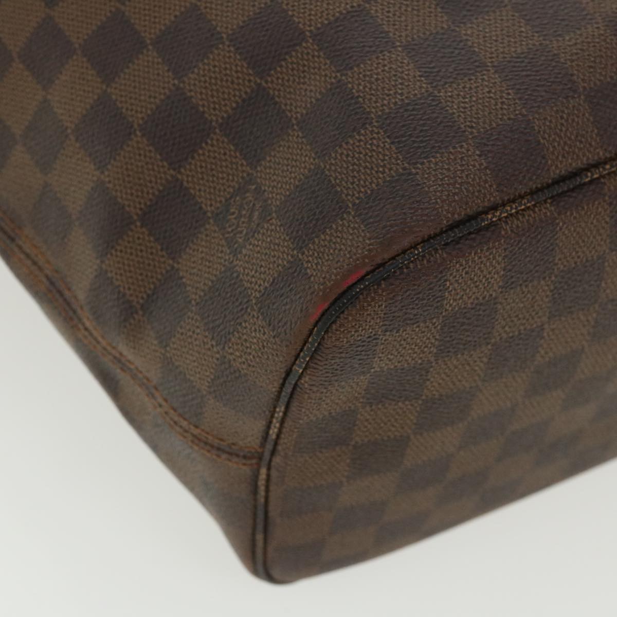 LOUIS VUITTON Damier Ebene Neverfull MM Tote Bag N51105 LV Auth 36326