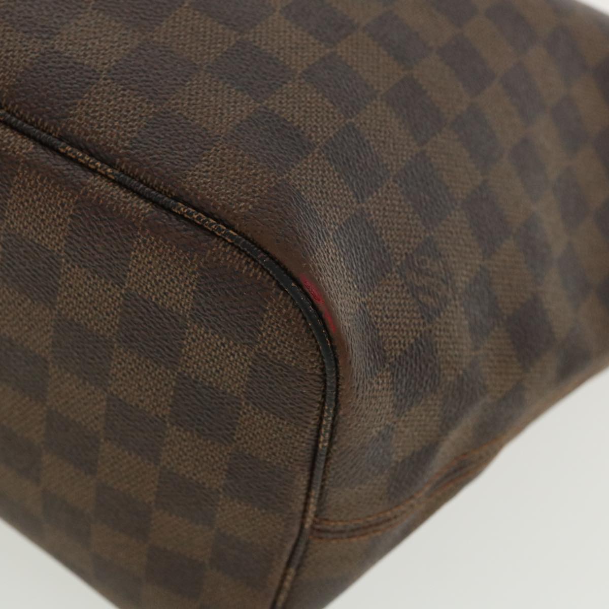 LOUIS VUITTON Damier Ebene Neverfull MM Tote Bag N51105 LV Auth 36326