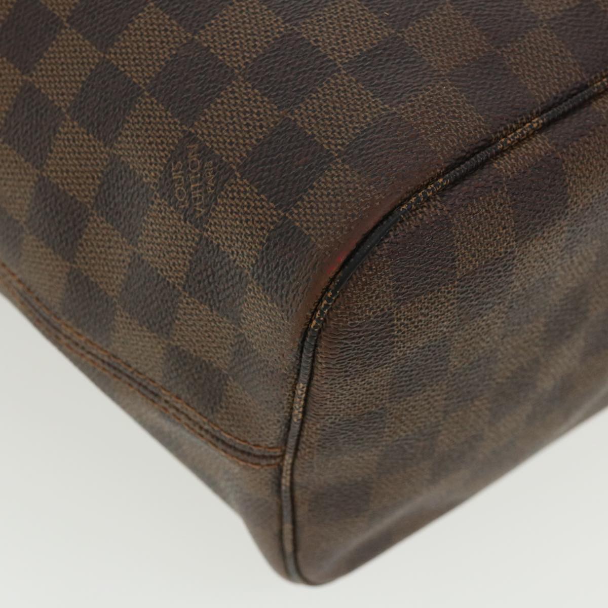 LOUIS VUITTON Damier Ebene Neverfull MM Tote Bag N51105 LV Auth 36326