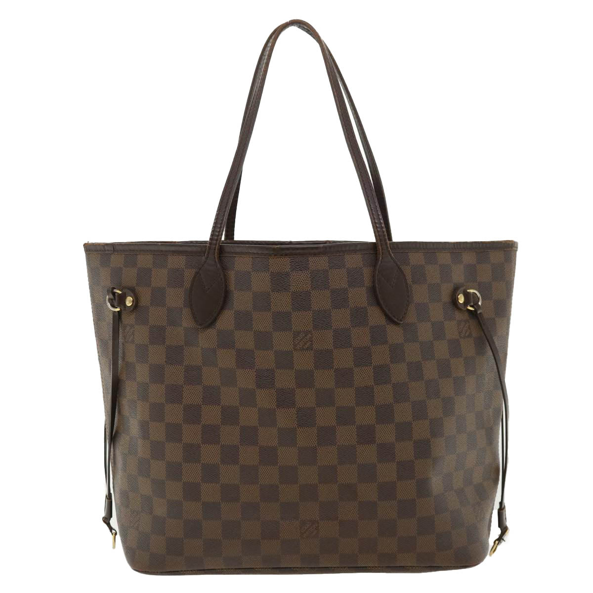 LOUIS VUITTON Damier Ebene Neverfull MM Tote Bag N51105 LV Auth 36326