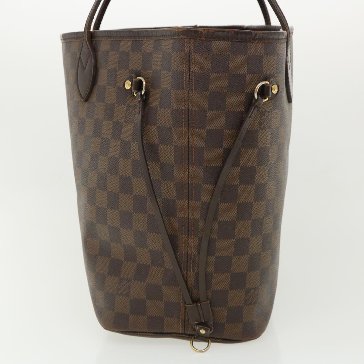 LOUIS VUITTON Damier Ebene Neverfull MM Tote Bag N51105 LV Auth 36326