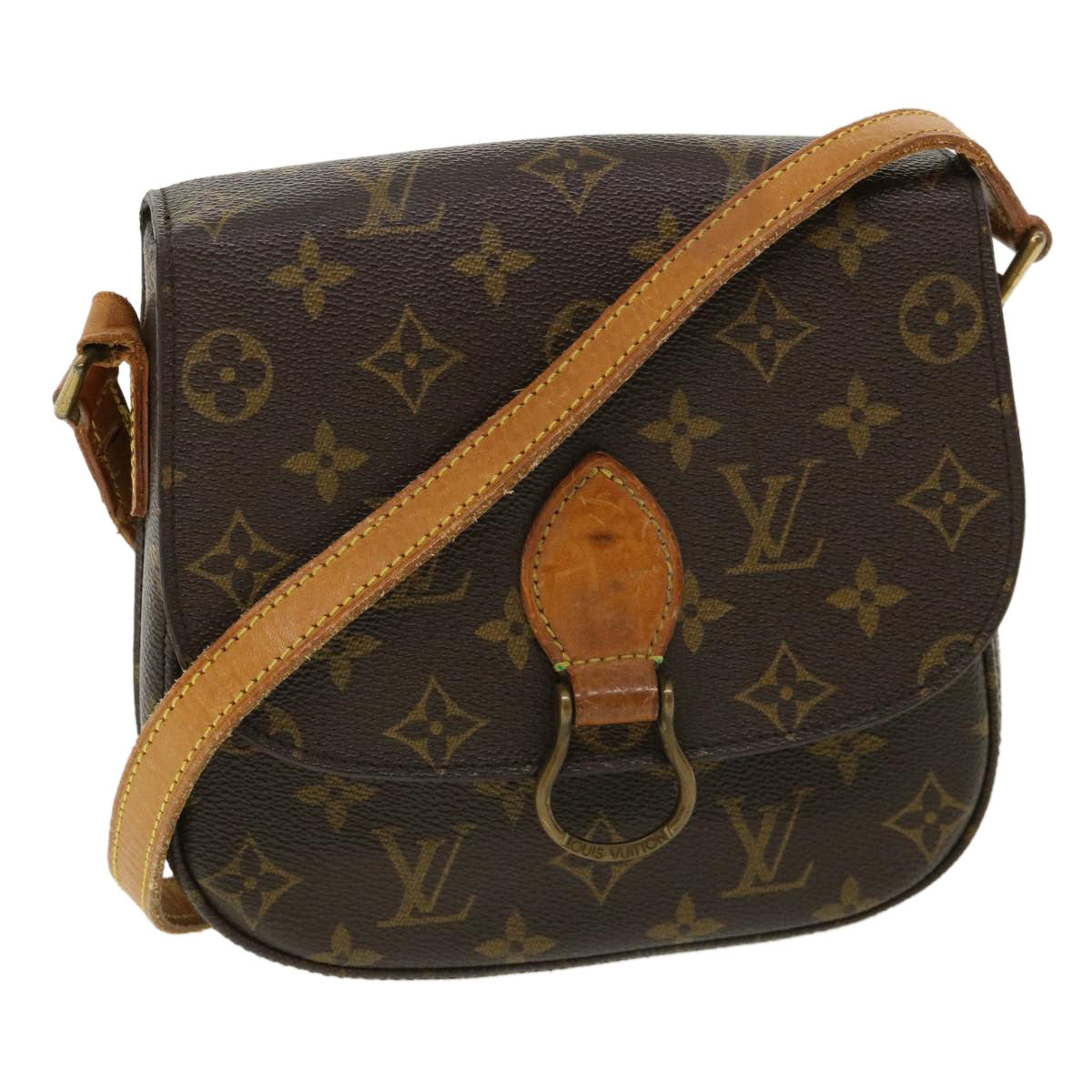 LOUIS VUITTON Monogram Saint Cloud MM Shoulder Bag M51243 LV Auth 36335