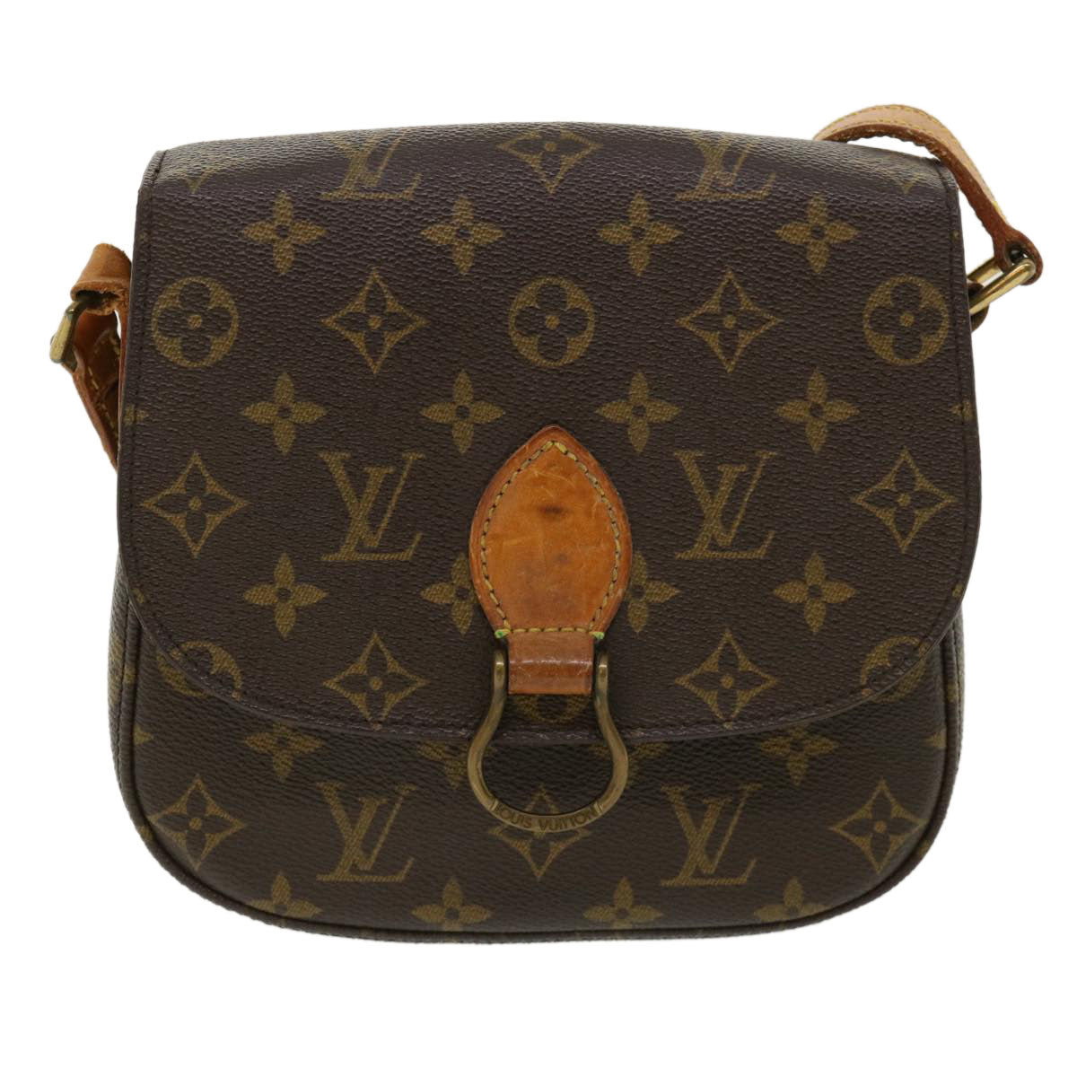 LOUIS VUITTON Monogram Saint Cloud MM Shoulder Bag M51243 LV Auth 36335