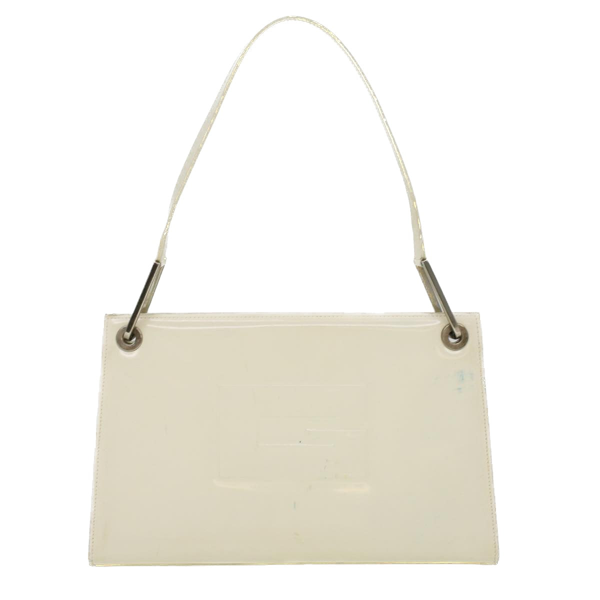 GUCCI Shoulder Bag Enamel White Auth 36383