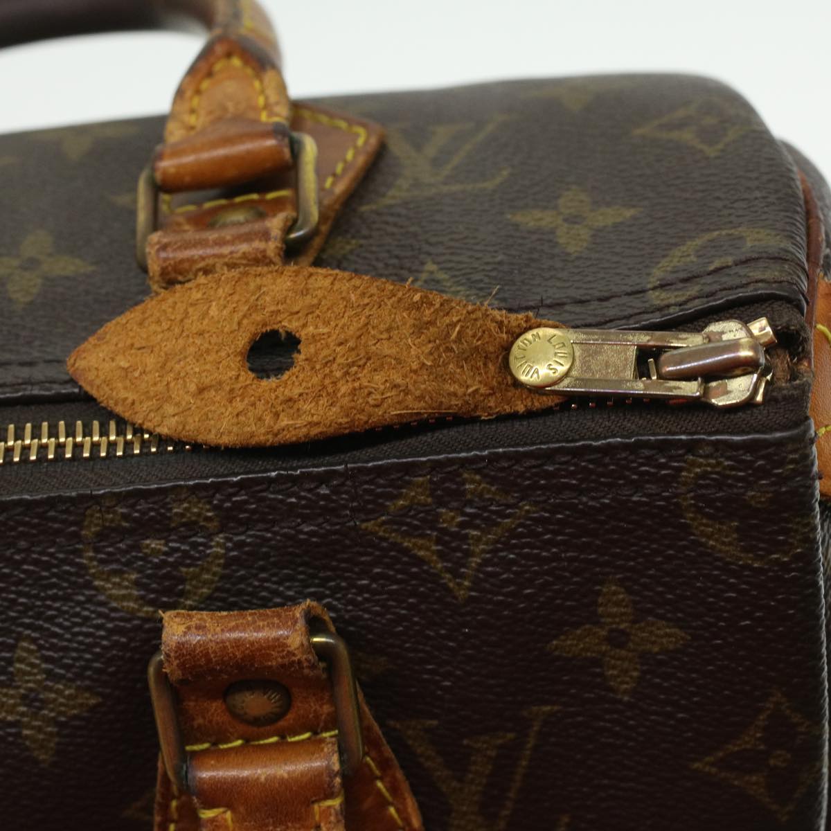 LOUIS VUITTON Monogram Speedy 25 Hand Bag M41528 LV Auth 36389