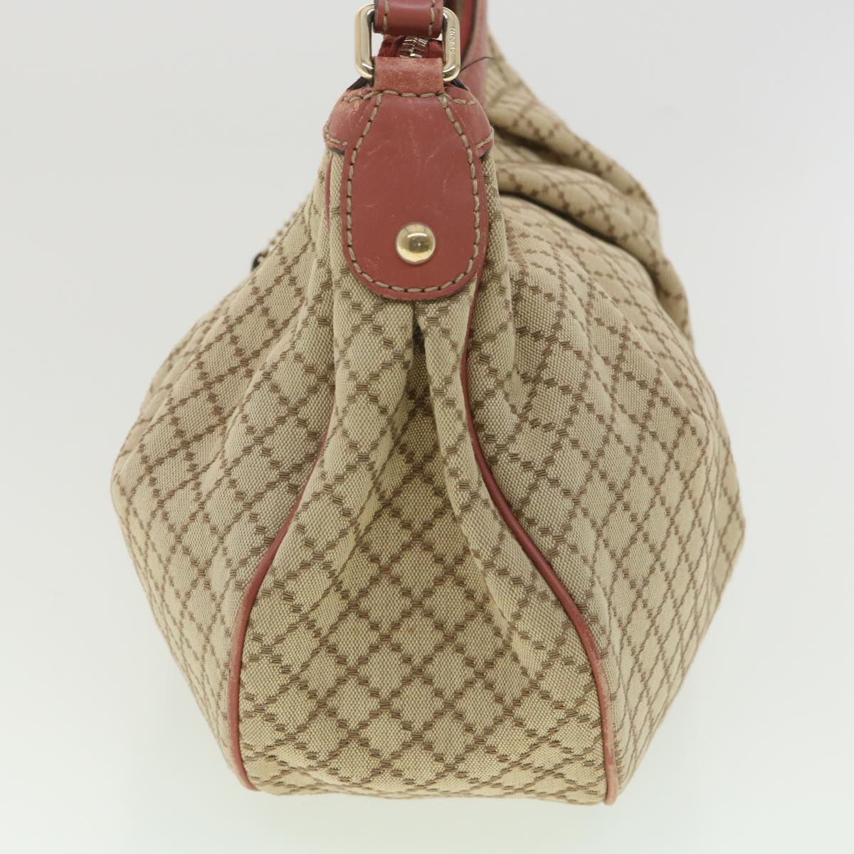 GUCCI Shoulder Bag Canvas Beige 232955 Auth 36404