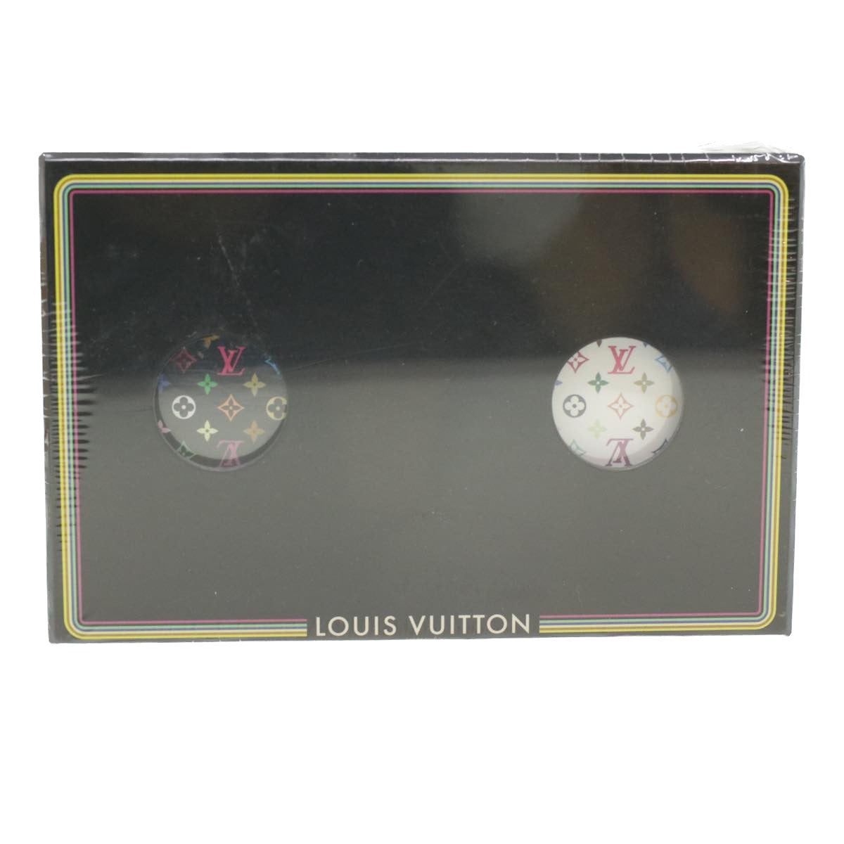 LOUIS VUITTON Monogram Multicolor Playing Cards VIP Only White Black Auth 36411