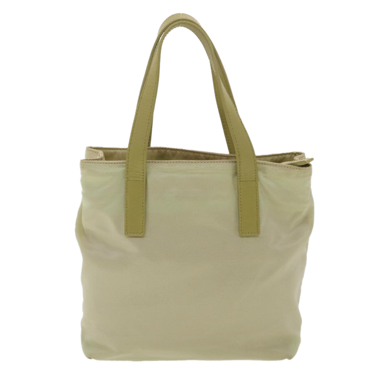 PRADA Hand Bag Nylon Khaki Auth 36416