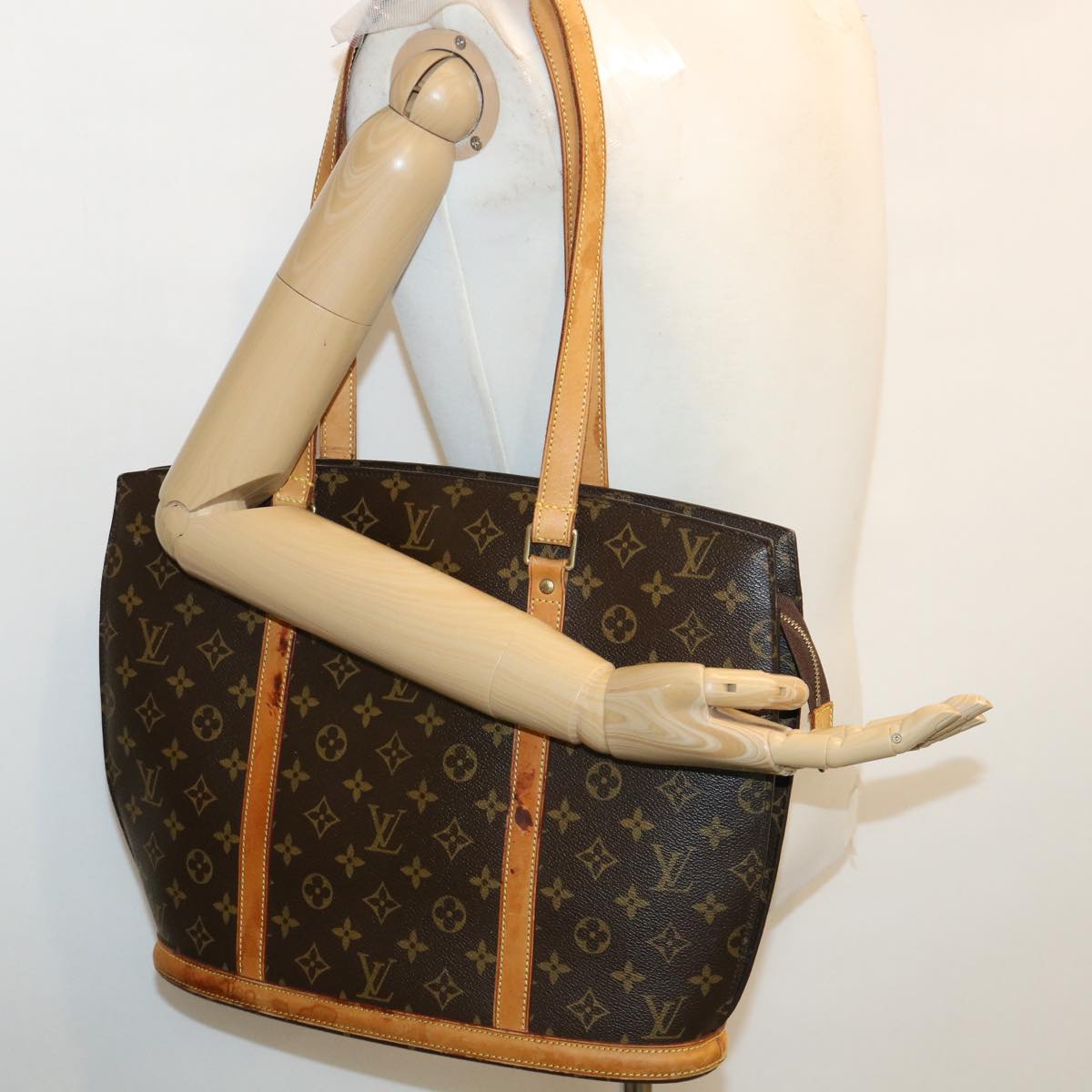 LOUIS VUITTON Monogram Babylone Tote Bag M51102 LV Auth 36444