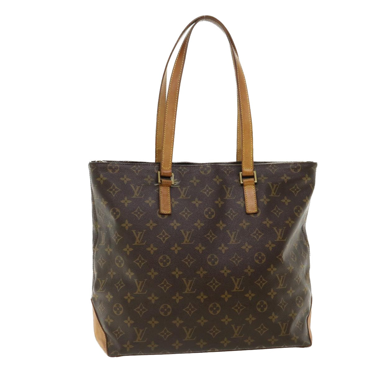 LOUIS VUITTON Monogram Cabas Mezzo Tote Bag M51151 LV Auth 36480