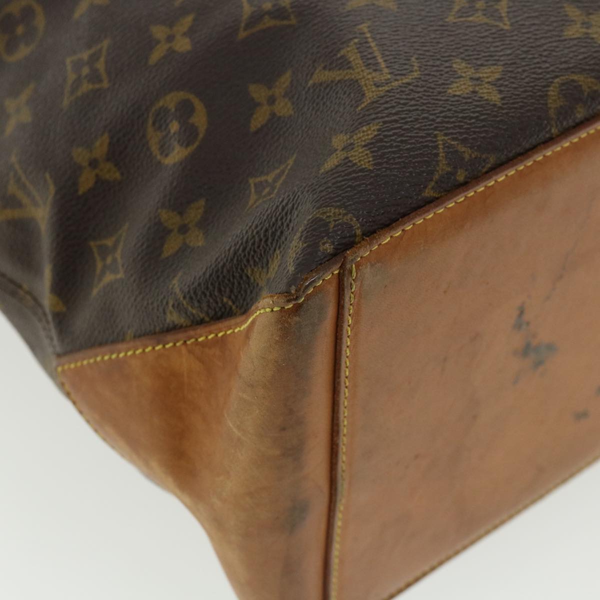 LOUIS VUITTON Monogram Cabas Mezzo Tote Bag M51151 LV Auth 36480