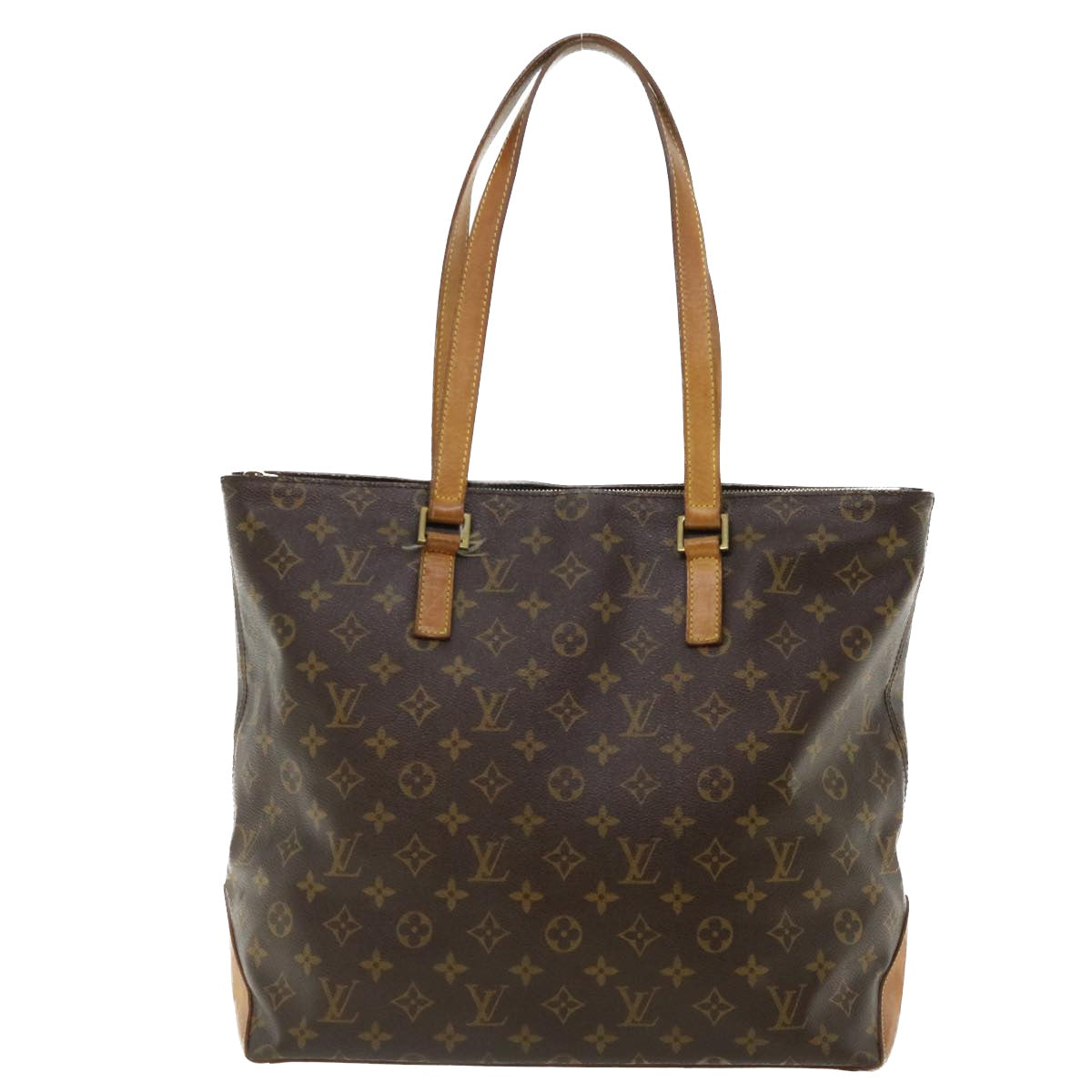 LOUIS VUITTON Monogram Cabas Mezzo Tote Bag M51151 LV Auth 36480