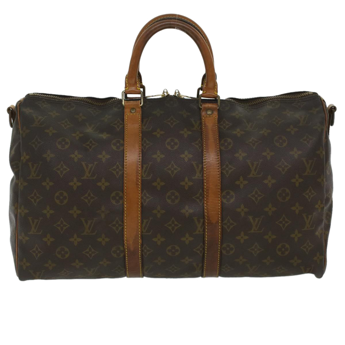 LOUIS VUITTON Monogram Keepall Bandouliere 45 Boston Bag M41418 LV Auth 36482