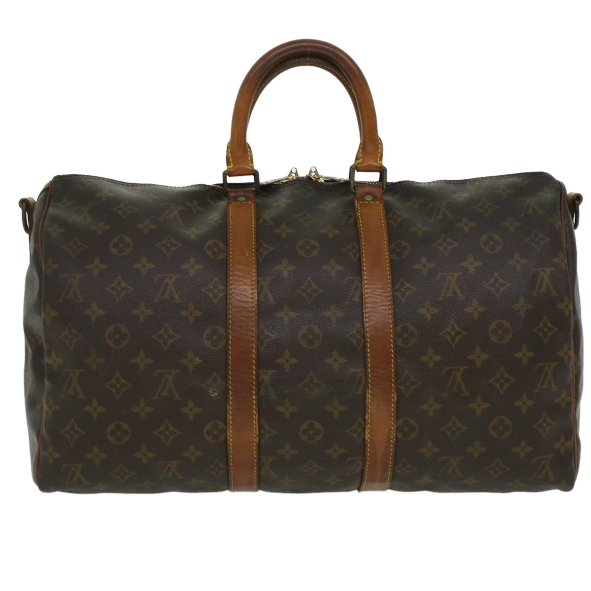 LOUIS VUITTON Monogram Keepall Bandouliere 45 Boston Bag M41418 LV Auth 36482