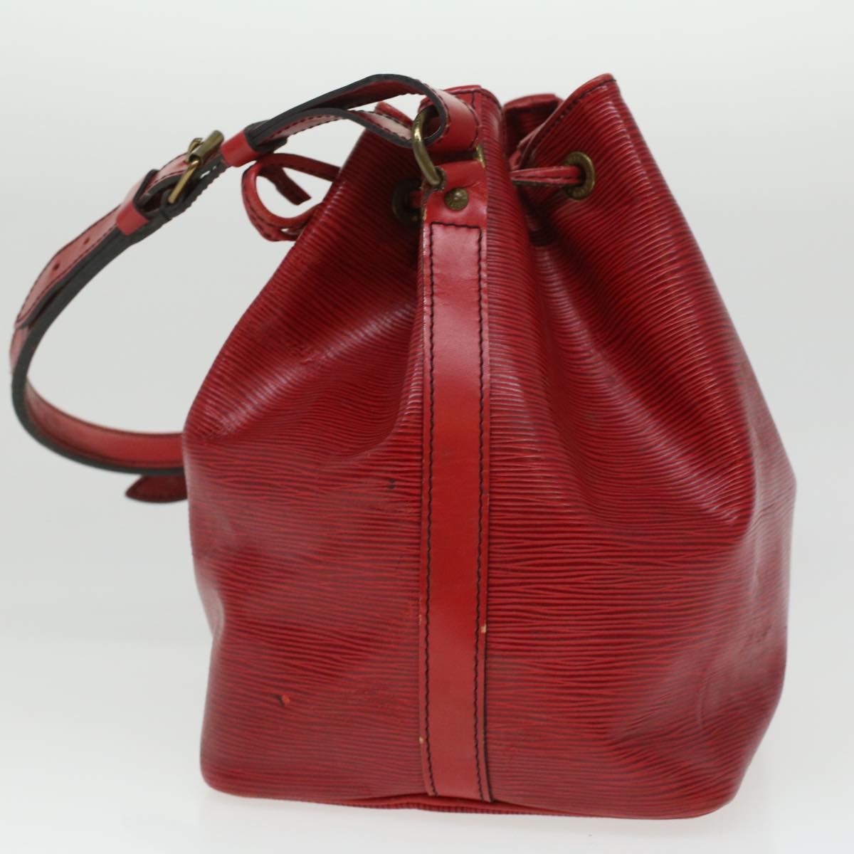 LOUIS VUITTON Epi Petit Noe Shoulder Bag Red M44107 LV Auth 36494