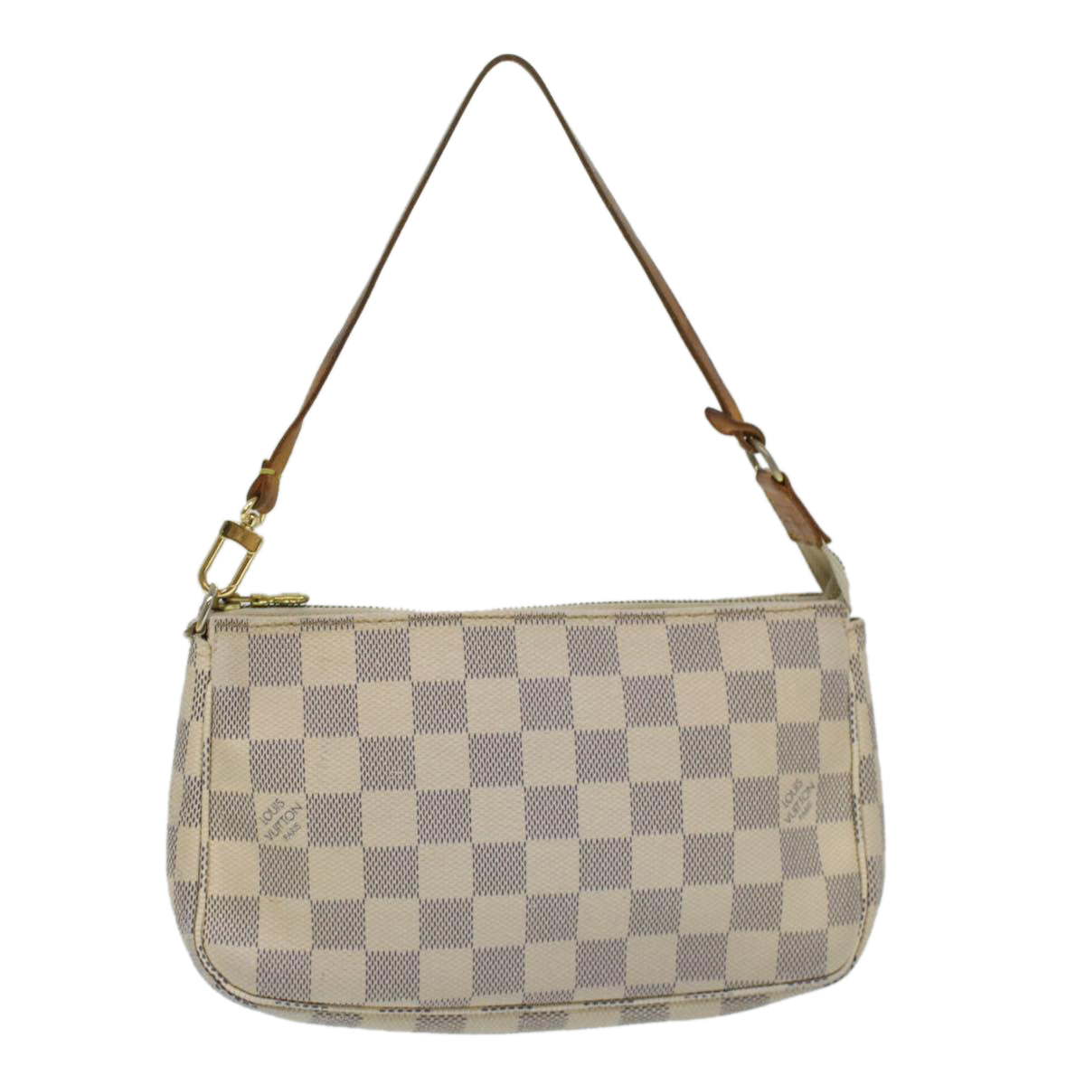 LOUIS VUITTON Damier Azur Pochette Accessoires Pouch N51986 LV Auth 36509