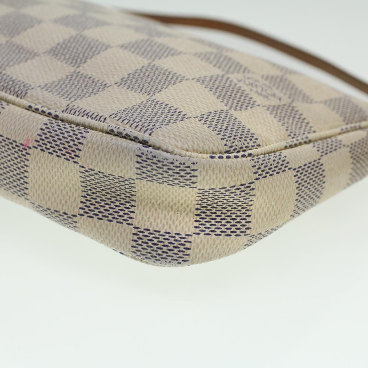 LOUIS VUITTON Damier Azur Pochette Accessoires Pouch N51986 LV Auth 36509