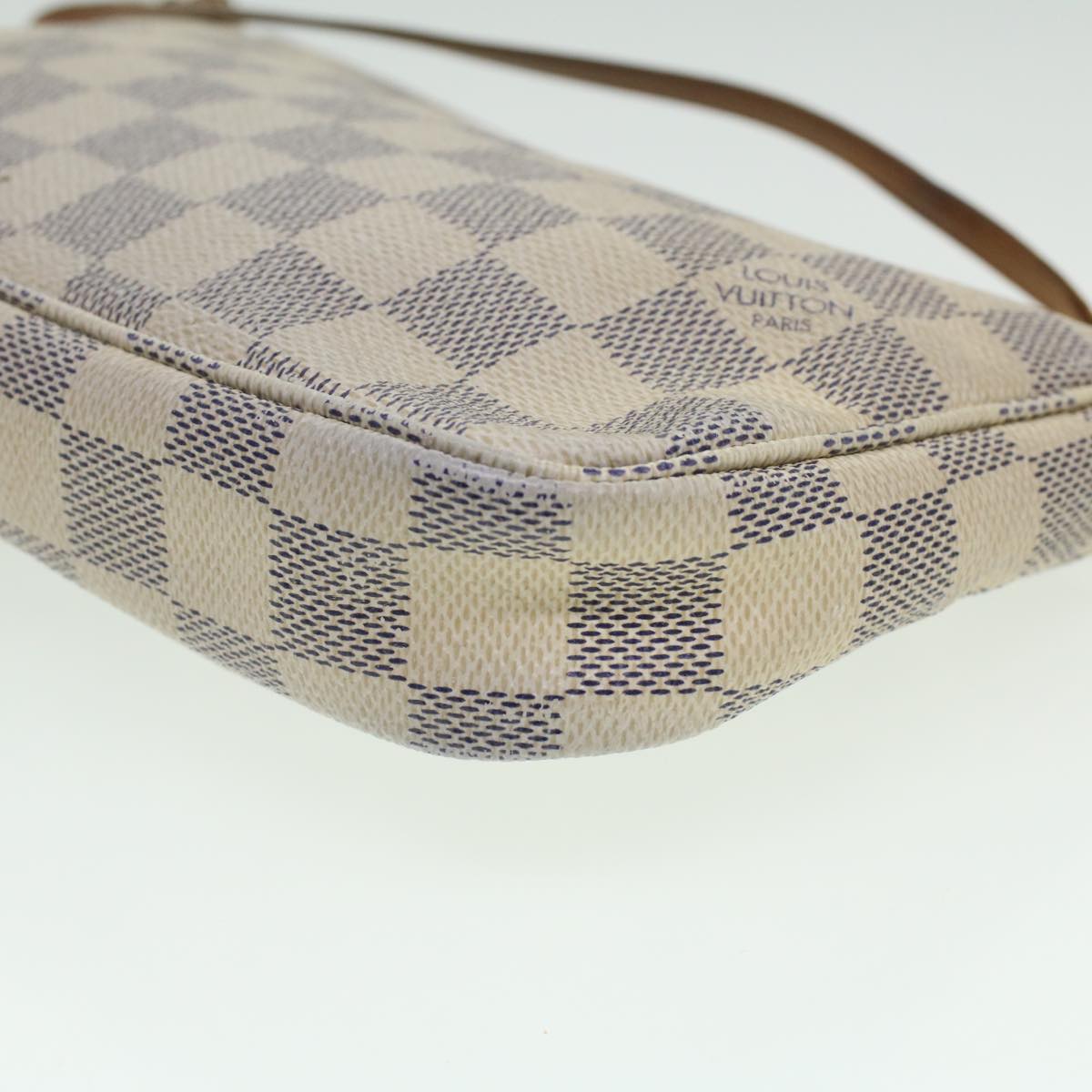 LOUIS VUITTON Damier Azur Pochette Accessoires Pouch N51986 LV Auth 36509