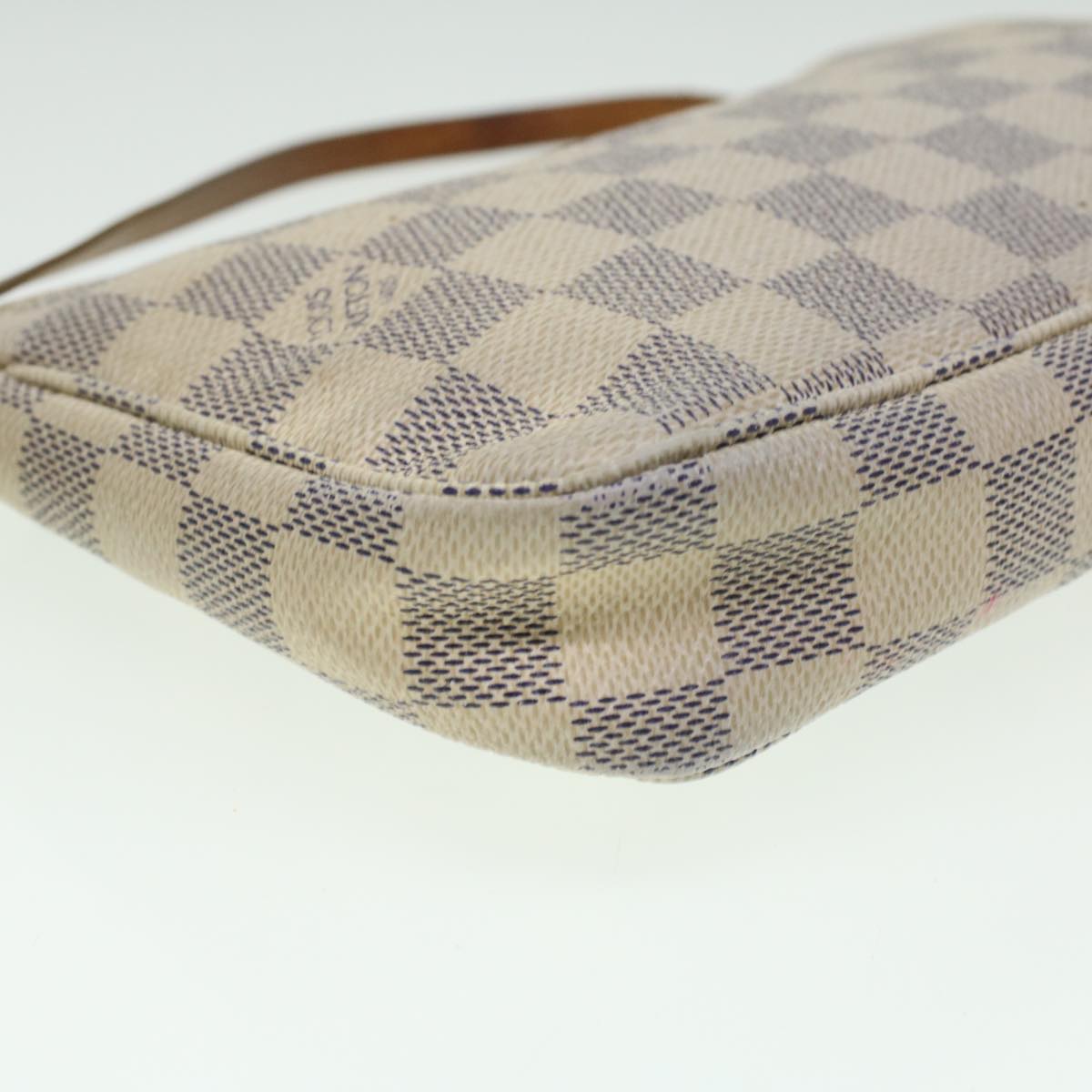 LOUIS VUITTON Damier Azur Pochette Accessoires Pouch N51986 LV Auth 36509