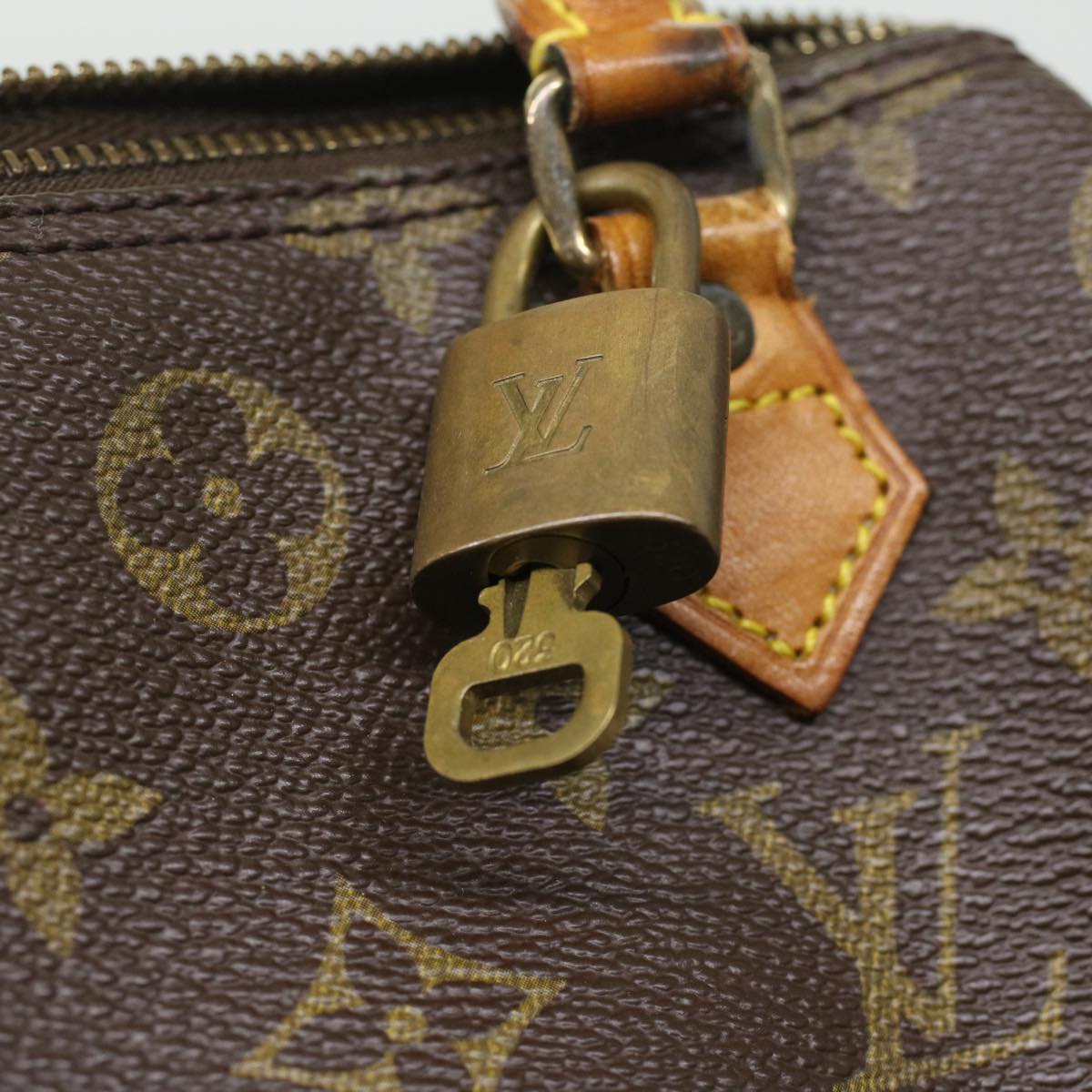 LOUIS VUITTON Monogram Mini Speedy Hand Bag M41534 LV Auth 36512
