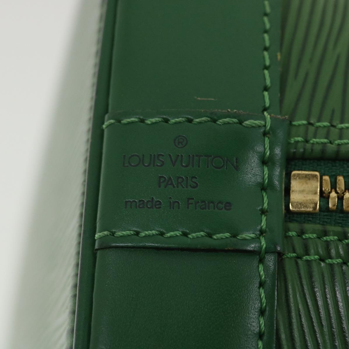 LOUIS VUITTON Epi Alma Hand Bag Green M52144 LV Auth 36517