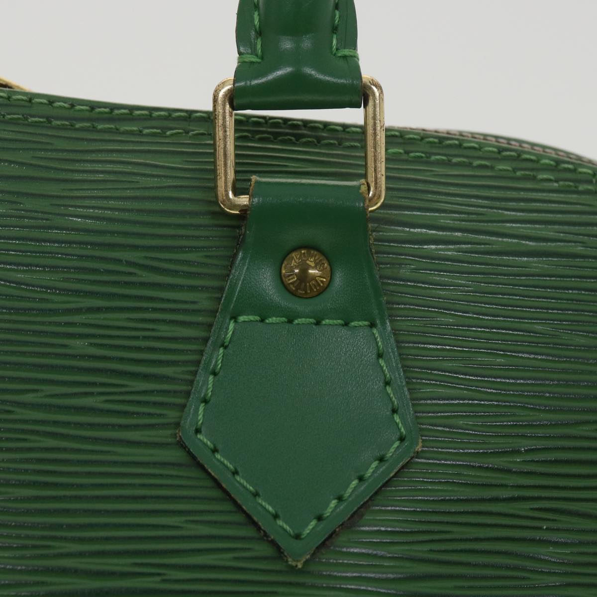 LOUIS VUITTON Epi Alma Hand Bag Green M52144 LV Auth 36517