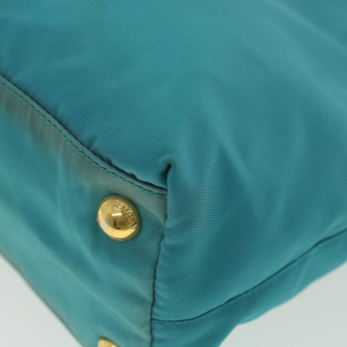PRADA Shoulder Bag Nylon Light Blue Auth 36530