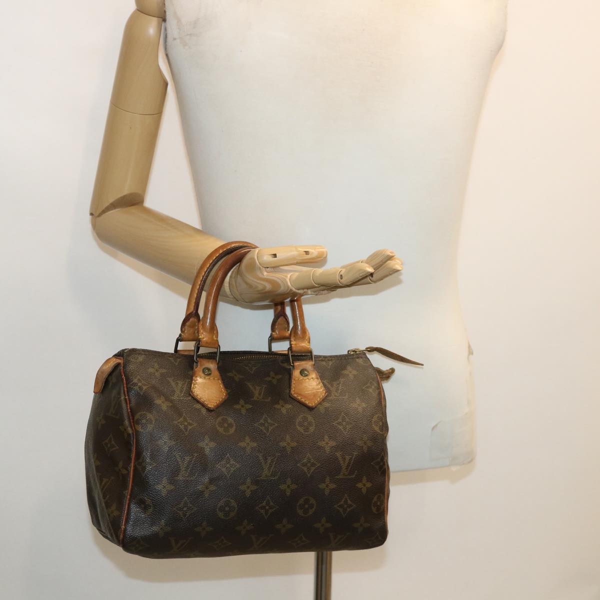 LOUIS VUITTON Monogram Speedy 25 Hand Bag M41528 LV Auth 36540