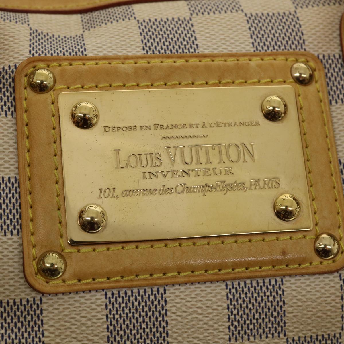 LOUIS VUITTON Damier Azur Berkeley Hand Bag N52001 LV Auth 36565