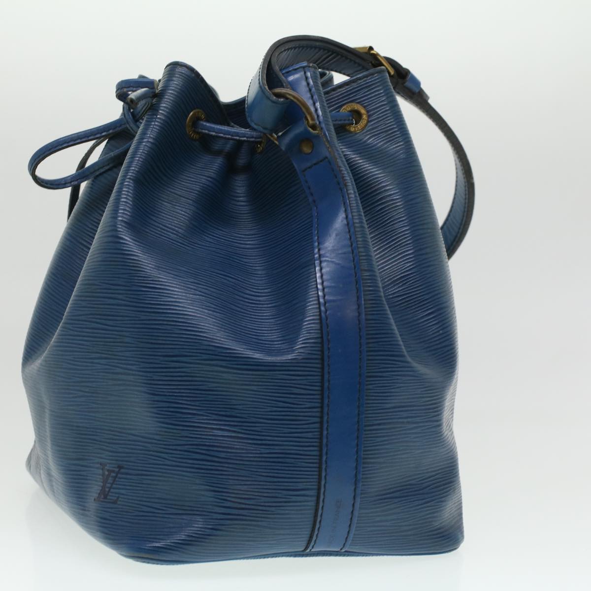 LOUIS VUITTON Epi Petit Noe Shoulder Bag Blue M44105 LV Auth 36611